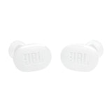 Back - JBL Tune Buds true wireless noise-canceling earbuds with deep bass - White