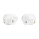 Front - JBL Tune Buds true wireless noise-canceling earbuds with deep bass - White