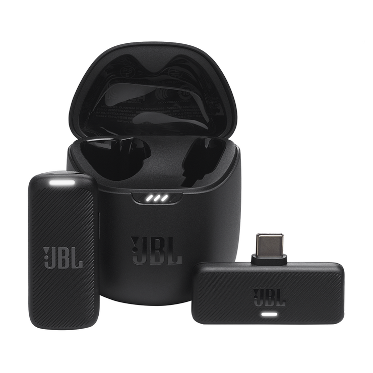 JBL Quantum Stream Wireless USB-C Clip-On Microphone