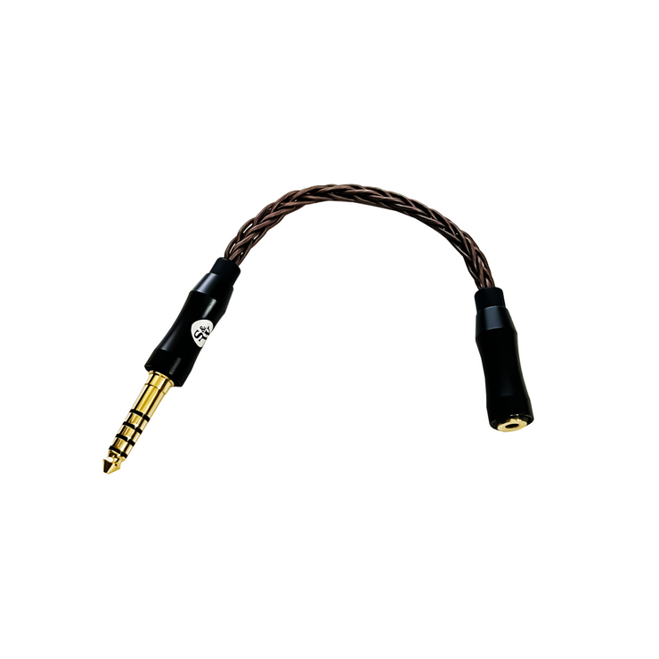 Strauss & Wagner SW-2544BC 8-Core Copper 2.5mm Female to 4.4mm Male Balanced Adapter (Open Box)