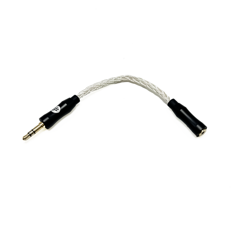 Strauss & Wagner SW-2535A 2.5mm Female to 3.5mm Male 8-Core Silver Adapter (Open Box)