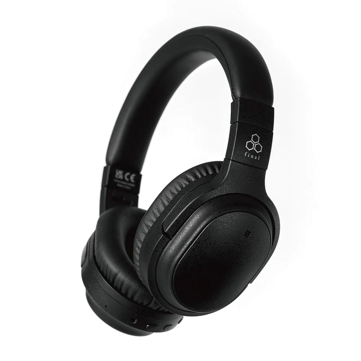 Angle - Final Audio UX3000 Noise Cancelling Over-the-Ear Headphones - Black