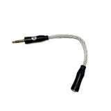 Strauss & Wagner SW-2535A 2.5mm Female to 3.5mm Male 8-Core Silver Adapter (Open Box)