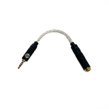 Strauss & Wagner SW-4425A 4.4mm Female to 2.5mm Male 8-Core Silver Adapter (Open Box)