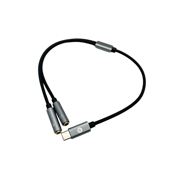 Cable USB-C macho a hembra Asti Dual de 3,5 mm de Strauss &amp; Wagner