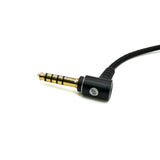 Strauss & Wagner Avarua 2.5mm Twist Lock to L-Shape 4.4mm Balanced Nylon Braided Replacement Cable for Sennheiser Momentum 1.0/2.0/3.0/4.0/HD1