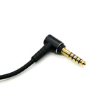 Strauss & Wagner Avarua 2.5mm Twist Lock to L-Shape 4.4mm Balanced Nylon Braided Replacement Cable for Sennheiser Momentum 1.0/2.0/3.0/4.0/HD1