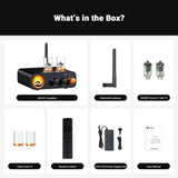 Fosi Audio MC331 Tube Integrated Bluetooth Amplifier with DAC and VU Meter