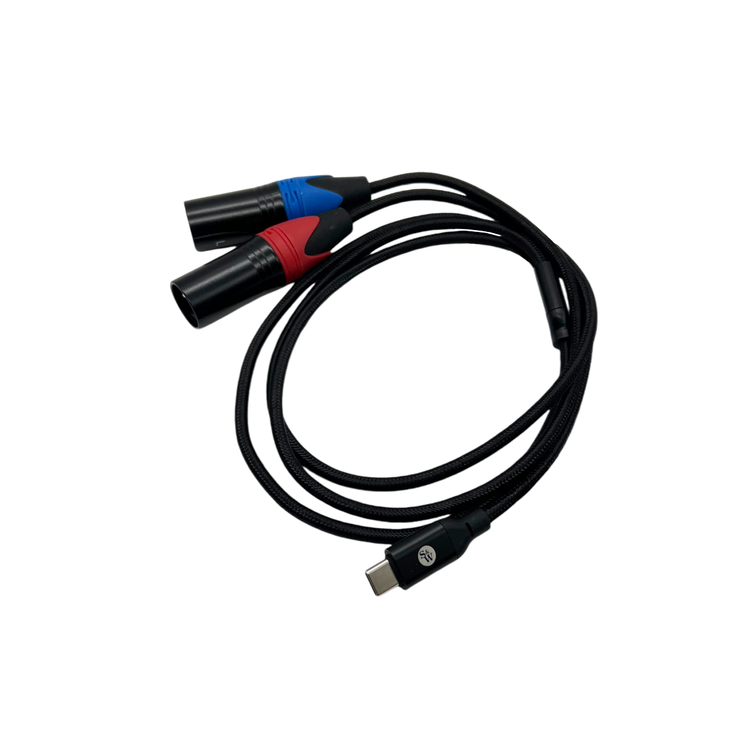 Strauss & Wagner Bond Dual 3-pin XLR Male to USB-C Male Upgrade Cable