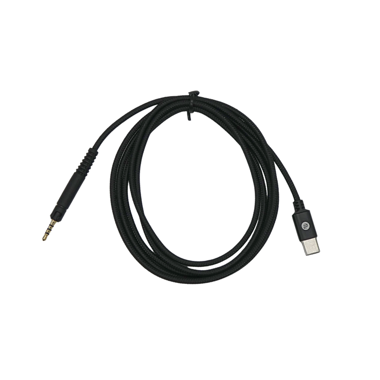 Strauss & Wagner Boras 2.5mm Twist Lock to USB-C Nylon Braided Headphone Cable for Sennheiser HD518/HD558/HD598/HD599/HD579