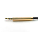 Strauss & Wagner Agadir 2.5mm to L-Shape 3.5mm Coiled Headphone Cable With Microphone for BOSE QC25/QC35, JBL J55/J88