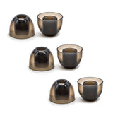 Strauss & Wagner ComforTone Semi-Transparent Black Silicone Eartips