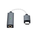 iFi GO portable link DAC & Amplifier headphones USB-C front on Audio46