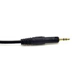 Strauss & Wagner Halle 2.5mm Twist Lock to L-Shape 3.5mm Nylon Braided Upgrade Cable With Volume Controls for Audio-Technica ATH-M40x/M50x/M60x/M70x