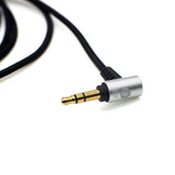 Strauss & Wagner Herat 2.5mm Twist Lock to L-Shape 3.5mm Nylon Braided Upgrade Cable for Audio-Technica ATH-M40x/M50x/M60x/M70x