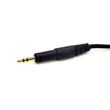 Strauss & Wagner Herat 2.5mm Twist Lock to L-Shape 3.5mm Nylon Braided Upgrade Cable for Audio-Technica ATH-M40x/M50x/M60x/M70x