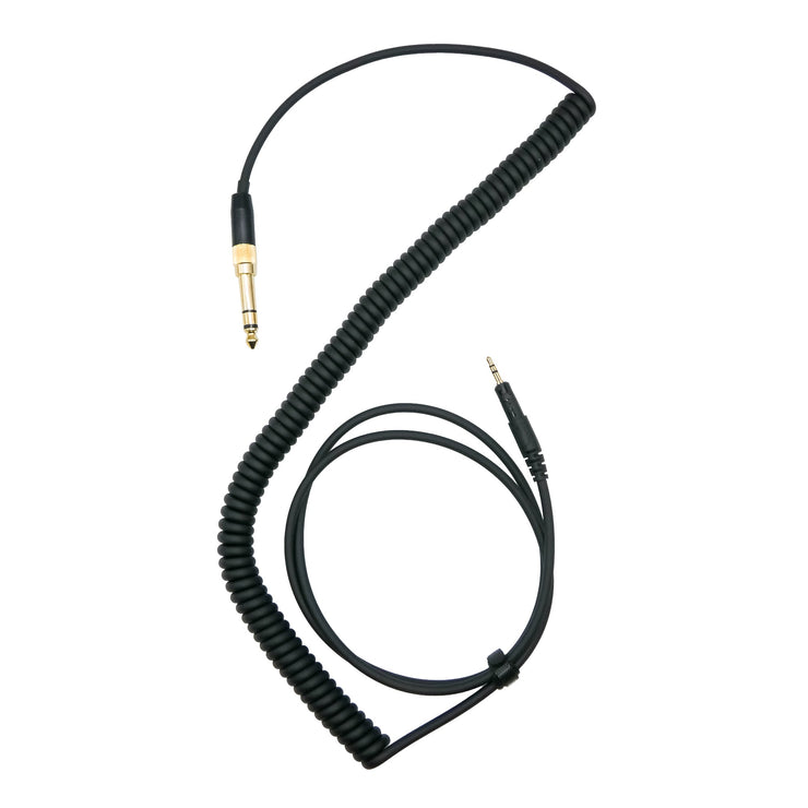 Strauss & Wagner Martil 2.5mm Twist Lock to 3.5mm Replacement Headphone Cable With 6.35mm Adapter for Audio-Technica M-Series M40x/M50x/M70x