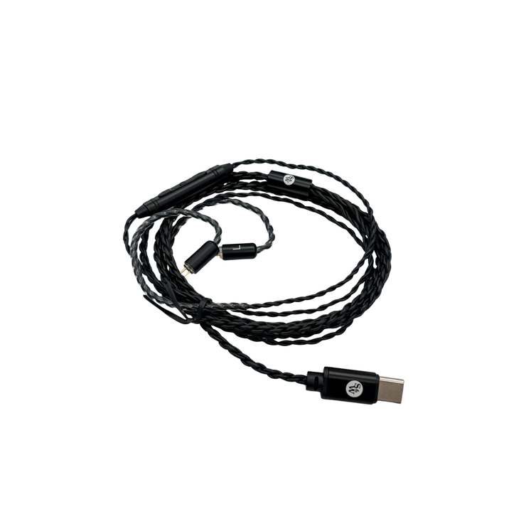Strauss & Wagner Macon 2-Pin to USB-C In-Ear Monitor Upgrade Cable with Microphone