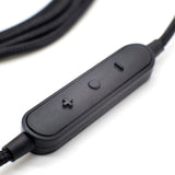 Strauss & Wagner Menen 2.5mm Twist Lock to L-Shape 3.5mm Nylon Braided Headphone Cable With Microphone for Sennheiser HD4.30/HD4.40BT/HD4.50BTNC