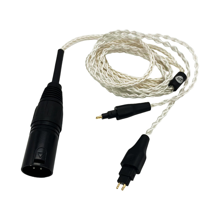 Strauss & Wagner Olten Braided Silver 4-Pin XLR Cable for Sennheiser HD600/650/660S2/6XX/58X