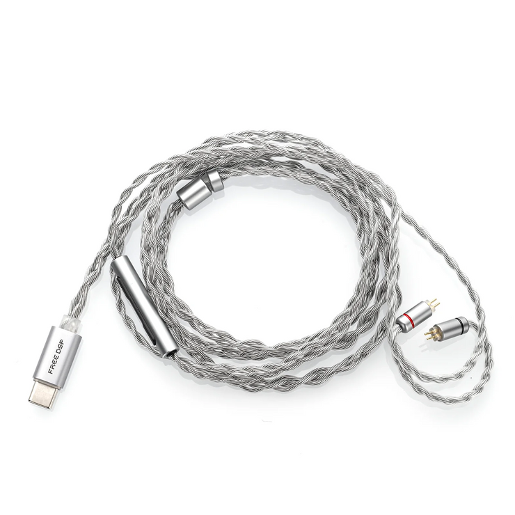 Cabo de atualização para fone de ouvido intra-auricular MoonDrop Free DSP USB-C 