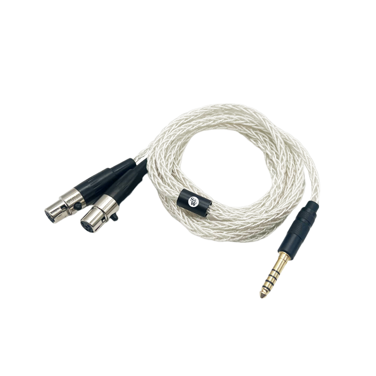 Strauss & Wagner Porto Mini-XLR 4.4mm Balanced 8-core OFC Silver Headphone Cable (Open Box)