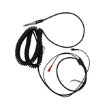 Cabo Espiral de Reposição para Fones de Ouvido Strauss & Wagner Riga 3.5mm com Adaptador 6.35mm para Sennheiser HD25