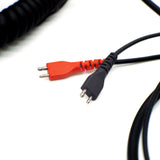 Cabo Espiral de Reposição para Fones de Ouvido Strauss & Wagner Riga 3.5mm com Adaptador 6.35mm para Sennheiser HD25