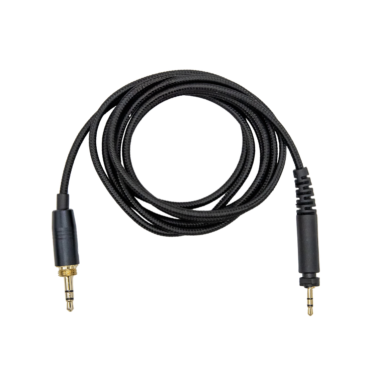 Cable de repuesto de nailon de 3,5 mm Strauss & Wagner Meknes con adaptador de 6,35 mm para auriculares SHURE SRH840 SRH940 SRH440 SRH750DJ