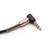 Strauss & Wagner Dakar 3.5mm to L-Shape 3.5mm Coiled Headphone Cable With Microphone for SONY WH-1000XM3/XM4/XM5/XM6, Skullcandy Crusher/HESH 2.0, Philips SHP9500/9600