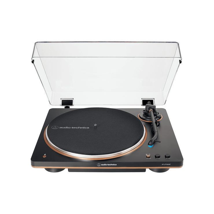 Audio-Technica AT-LP70XBT Bluetooth turntable, high-fidelity sound, sleek design, wireless streaming