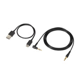 Cables - Audio-Technica ATH-M20xBT gaming headset with clear sound and comfort - Black