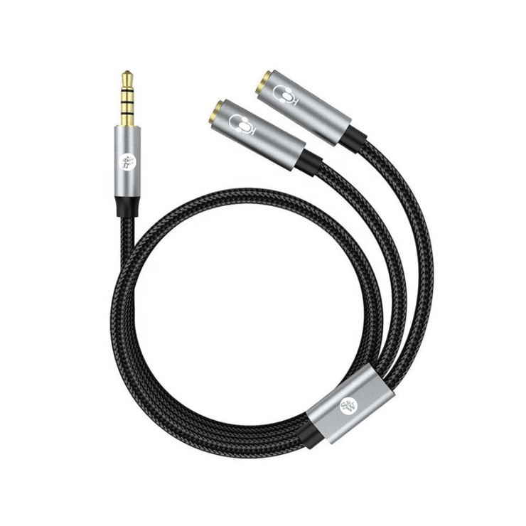 Strauss & Wagner Baar 3.5mm TRRS to Dual 3.5mm Cable
