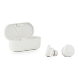 Angle - Shop Denon PerL True Wireless Noise-Canceling Earbud headphones on Audio46 - White