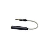Strauss & Wagner Iona Braided Silver 6.35mm Female to 3.5mm Male Adapter Cable (Open Box)