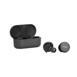Angle - Shop Denon PerL True Wireless Noise-Canceling Earbud headphones on Audio46 - Black