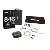 Fones de ouvido profissionais com isolamento acústico Shure SE846-CL (caixa aberta) - Descontinuado
