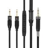 Cabo de fone de ouvido duplo de substituição Sivga de 2,5 mm para 3,5 mm