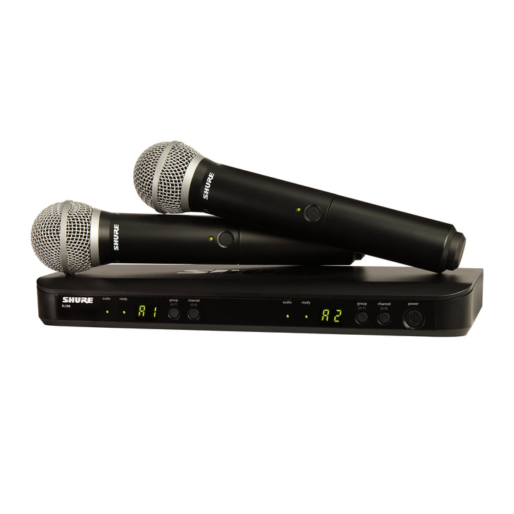 Shure BLX288/PG58 Wireless Dual Vocal System with two PG58 Handheld Transmitters