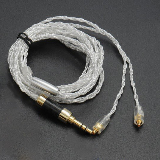 BGVP 5N Silver 4 Core HiFi Earphone Upgrade Cable