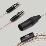 Cabo Premium PCUHD prateado Meze Mini-XLR para Elite e Empyrean