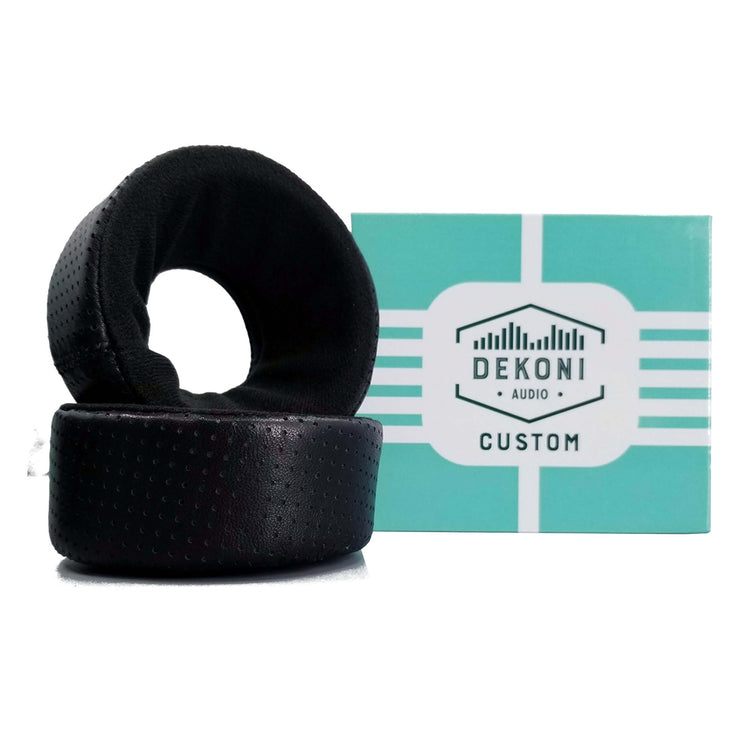 Dekoni Audio EPZ-GRADO-FNEL Almofadas de substituição para fones de ouvido Grado Elite Fenestrated pele de carneiro/veludo