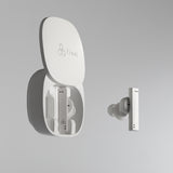 Compact wireless earphones with superb sound clarity - White