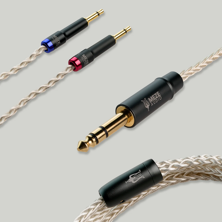 Cable premium PCUHD plateado de 3,5 mm Meze Mono para Liric y 109 Pro (caja abierta)