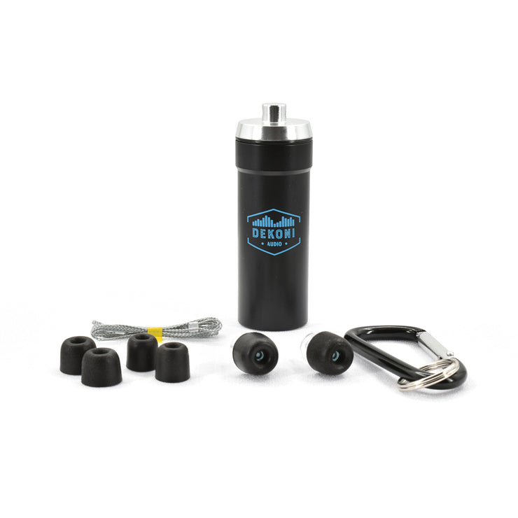 Proteção auditiva Dekoni Audio ETZ-EARPLUGZ Tampão auditivo com pontas Gemini e estojo de transporte