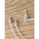 Cabo Final Audio C106 Straight MMCX revestido em prata