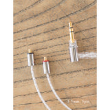 Cabo Final Audio C106 Straight MMCX revestido em prata