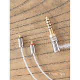 Cabo Final Audio C106 Straight MMCX revestido em prata