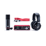 Kit de estudio Focusrite Scarlett 2i2 de tercera generación para músicos