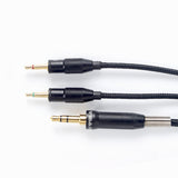 Cabo de fone de ouvido duplo de substituição Sivga de 2,5 mm para 3,5 mm